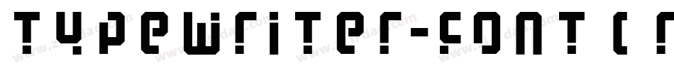 Typewriter-Font (Royal 200)字体转换